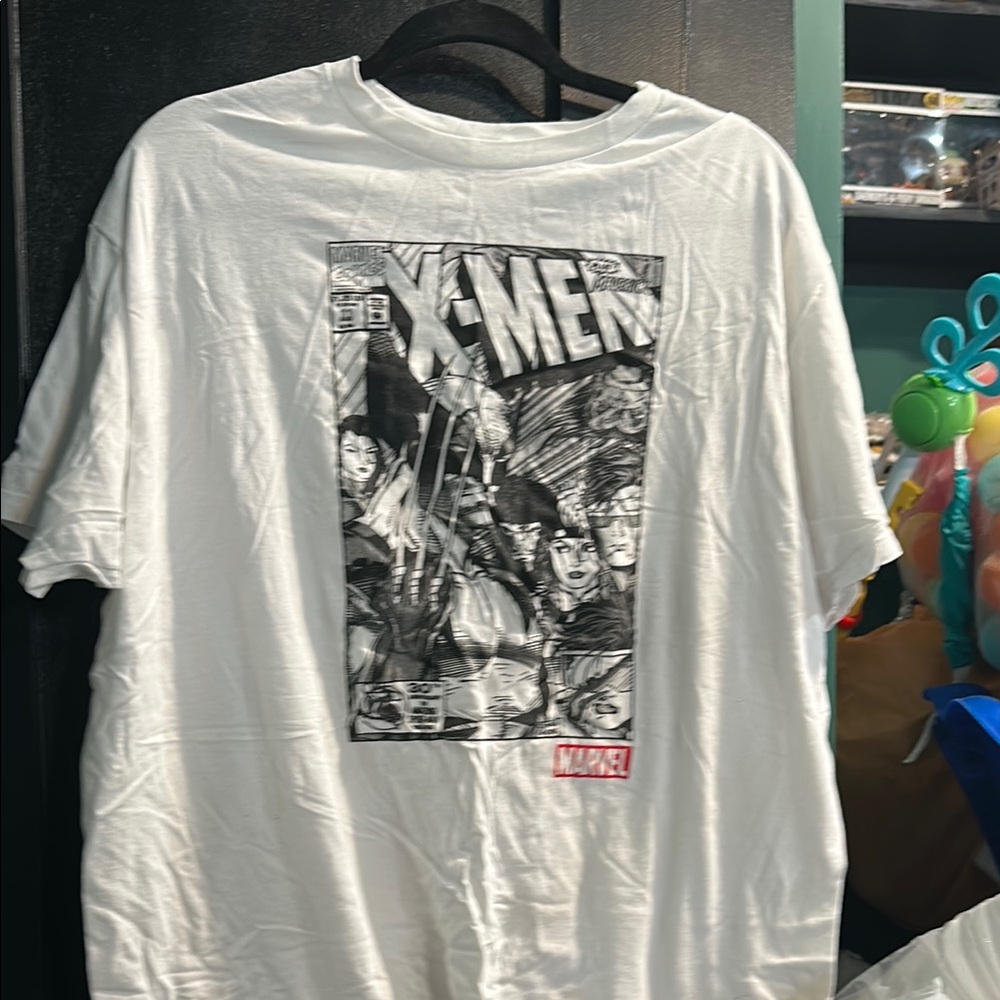 Marvel White X-Men Comic Short Sleeve Tee